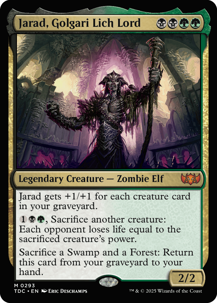 MTG Commander - Jarad, Golgari Lich Lord
