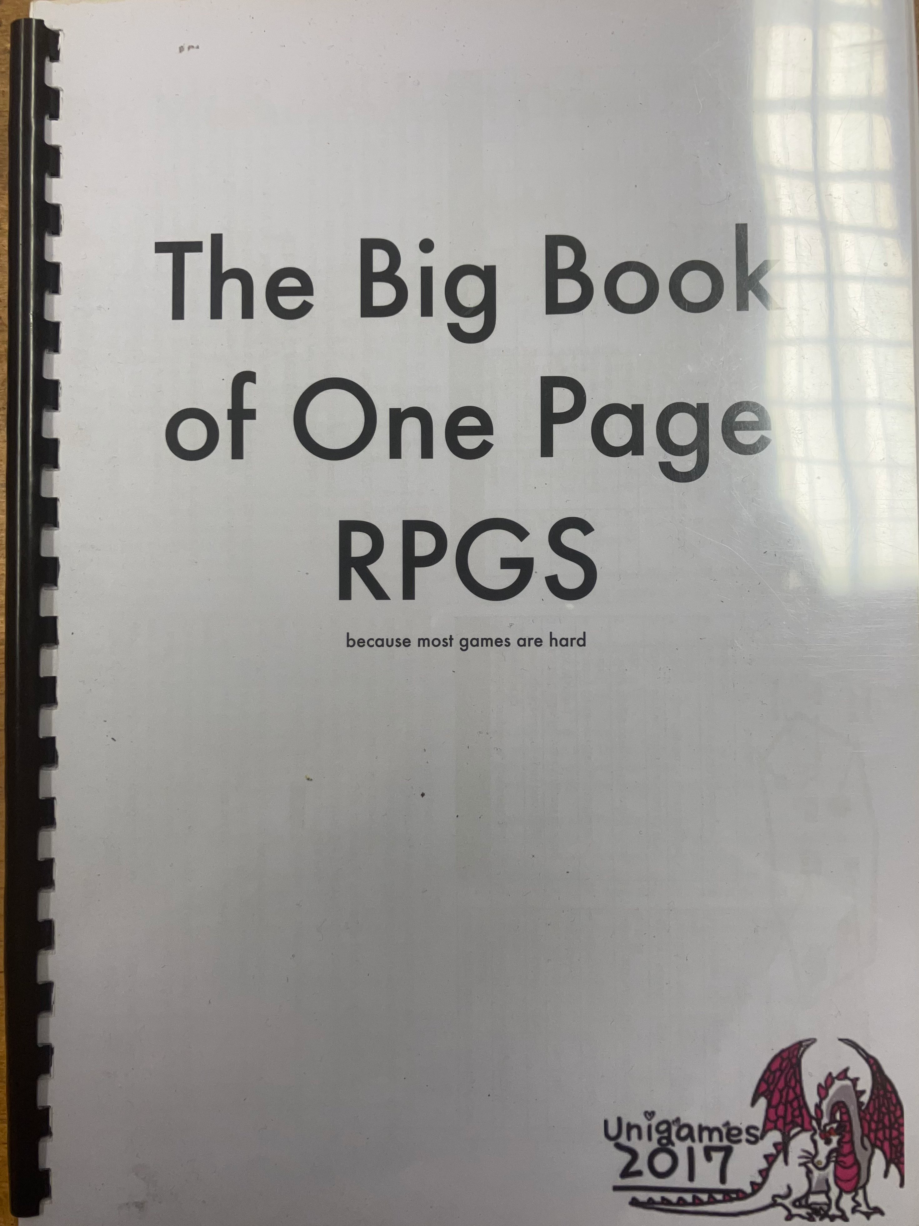 The Big Book of One Page RPGs